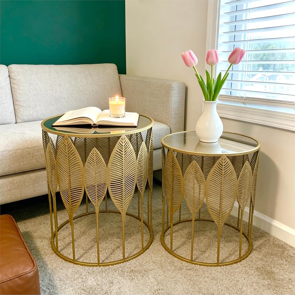 Gold Nesting Side Tables – Elegant Style, Flexible Space