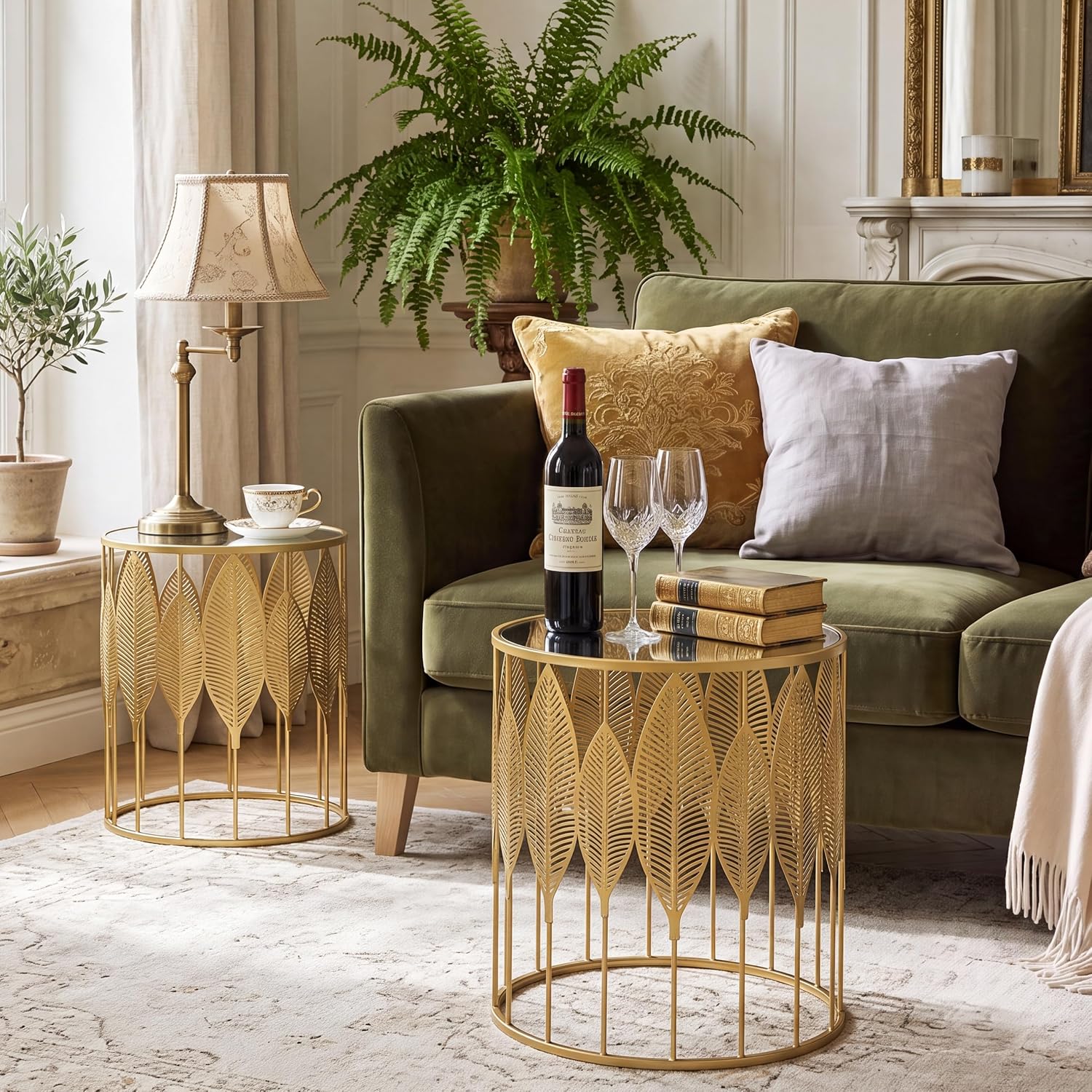 Gold Nesting Side Tables – Elegant Style, Flexible Space