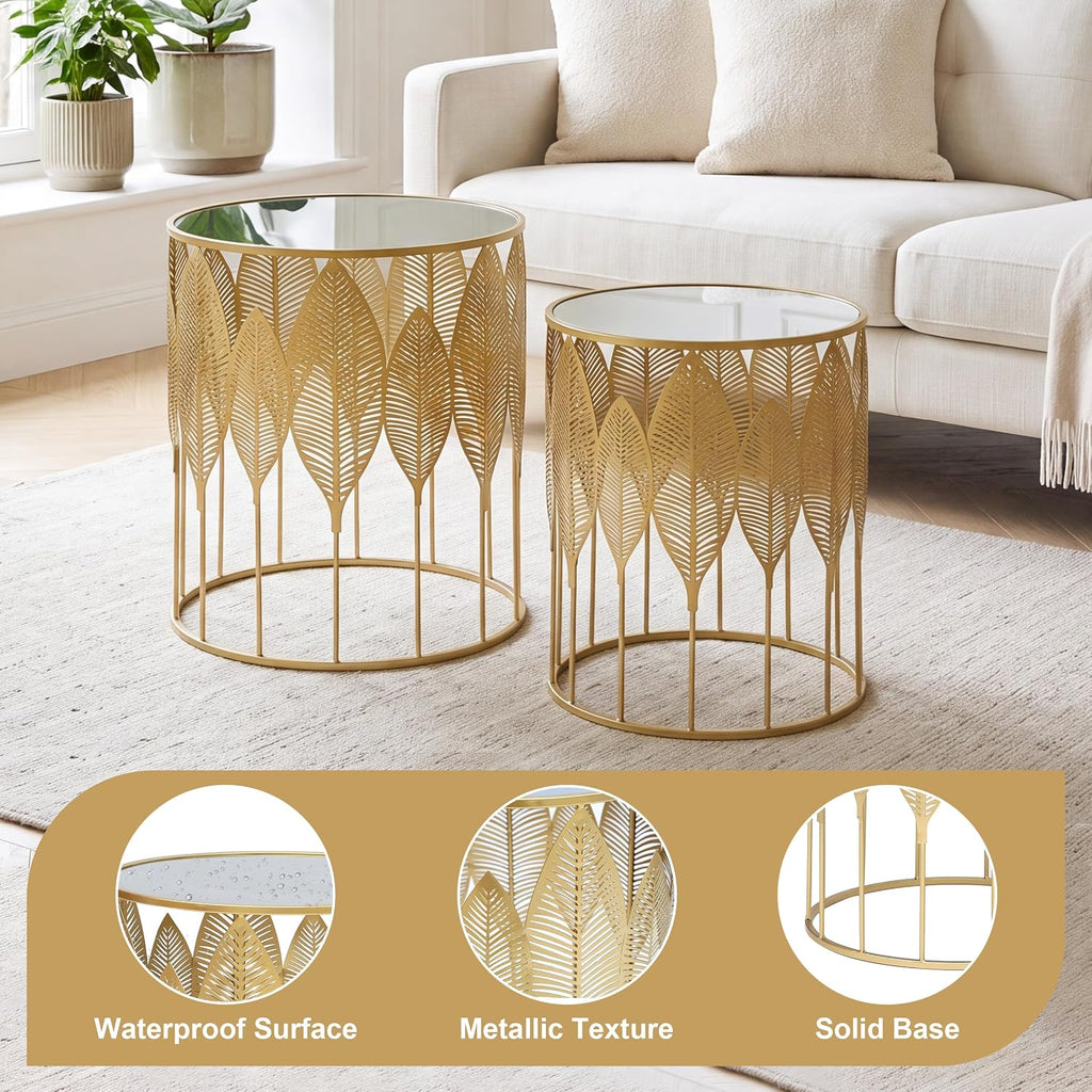 Gold Nesting Side Tables – Elegant Style, Flexible Space